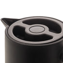 Garrafa Térmica Nórdica com Cabo de Madeira Preta 1 Litro