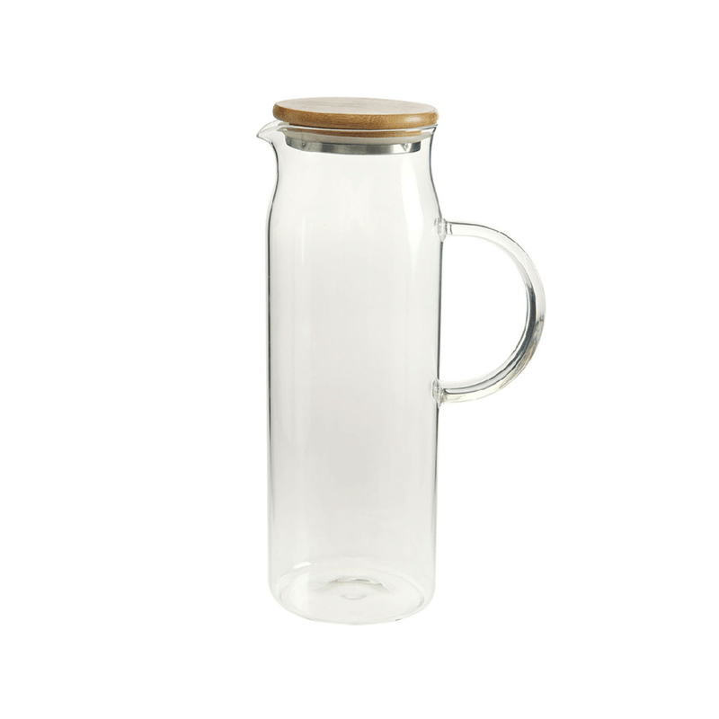 Jarra de Servir com Tampa de Bambu 1,5 Litros