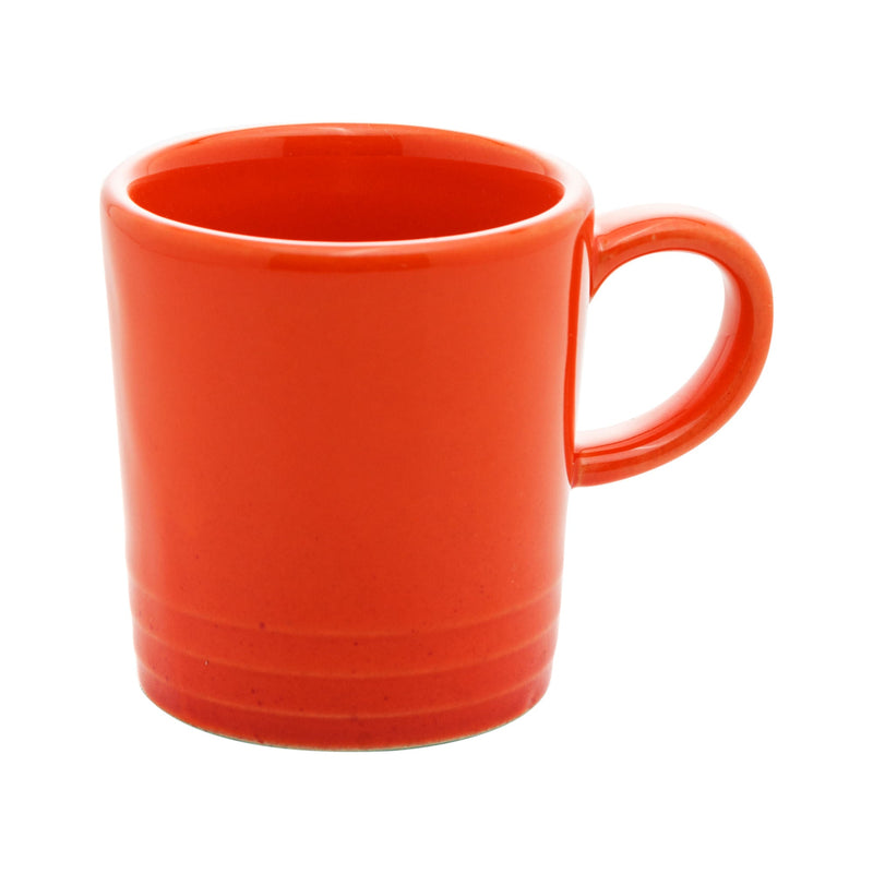 Jogo 2 Xícaras de Café Cerâmica Retrô Laranja 100ml
