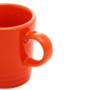 Jogo 2 Xícaras de Café Cerâmica Retrô Laranja 100ml