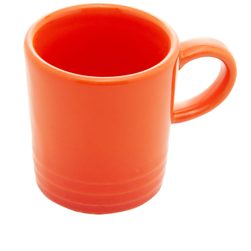 Jogo 2 Xícaras de Café Cerâmica Retrô Laranja 100ml