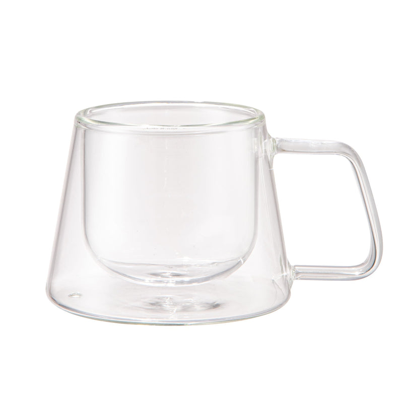 Jogo 2 Xícaras para Café e Chá Parede Dupla Vidro Borossilicato 180ml