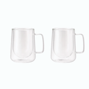 Jogo 2 Xícaras para Café Parede Dupla Vidro Borossilicato 300ml