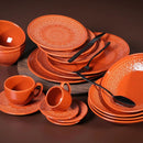 Jogo 6 Xícaras de Café com Pires Agra Cantaloupe Laranja 112ml