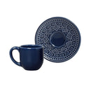 Jogo 6 Xícaras de Café com Pires Agra Deep Blue Azul 112ml