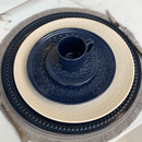 Jogo 6 Xícaras de Café com Pires Agra Deep Blue Azul 112ml