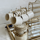 Jogo 6 Xícaras de Café com Pires Aspen Bege