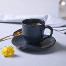 Jogo 6 Xícaras de Café com Pires Bio Night Blue 120ml