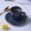 Jogo 6 Xícaras de Café com Pires Bio Night Blue 120ml