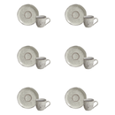 Jogo 6 Xicaras de Café com Pires Bio Pistache 120ml