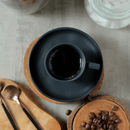 Jogo 6 Xícaras de Café com Pires Bio Preto Matte 120ml