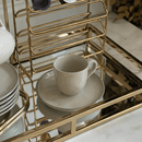 Jogo 6 Xícaras de Café com Píres Bio Rustic Clay 120ml