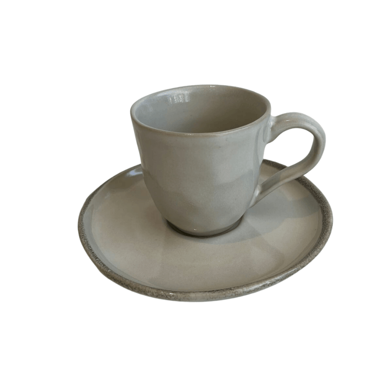 Jogo 6 Xícaras de Café com Píres Bio Rustic Clay 120ml