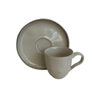 Jogo 6 Xícaras de Café com Píres Bio Rustic Clay 120ml