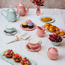 Jogo 6 Xicaras de Café com Pires em Porcelana Fancy Rose 90ml