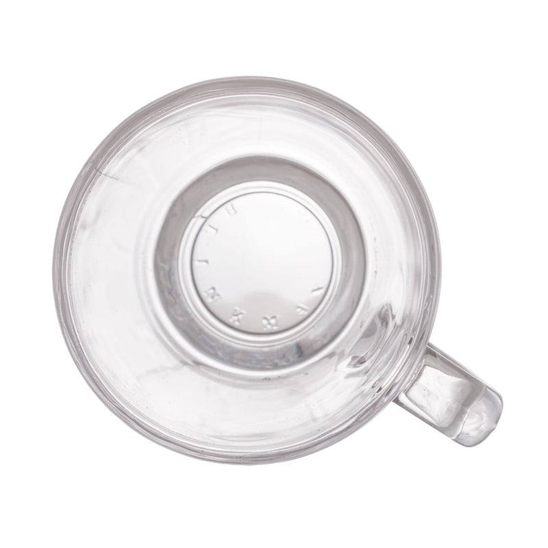 Jogo 6 Xícaras de Café Com Pires Madeira Coração Liptus 75ml