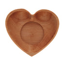 Jogo 6 Xícaras de Café Com Pires Madeira Coração Liptus 75ml