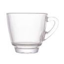 Jogo 6 Xícaras de Café Com Pires Madeira Coração Liptus 75ml