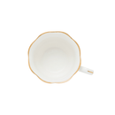 Jogo 6 Xícaras de Café com Pires Maldivas Branco com Fio de Ouro