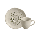 Jogo 6 Xícaras de Café com Pires Orgânico Ammi 120ml