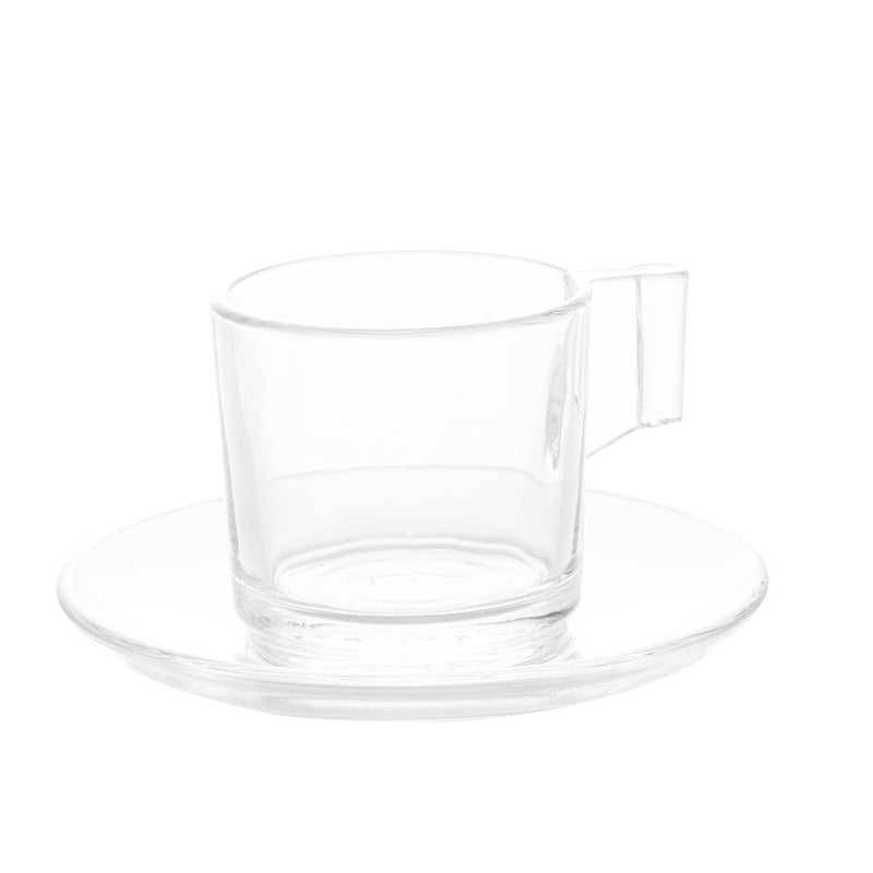 Jogo 6 Xícaras para Café de Vidro Lótus 185ml