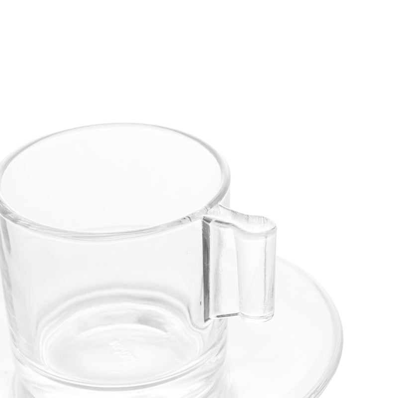 Jogo 6 Xícaras para Café de Vidro Lótus 185ml
