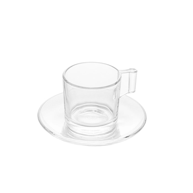 Jogo 6 Xícaras para Café de Vidro Lótus 185ml