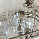 Jogo de 4 Colheres Aço Inox para Chá Heart Coração Prateada 12,7 cm