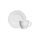 Jogo de 6 Xicaras de Chá com Píres Algarve Branco 200ml