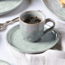 Jogo de 6 Xícaras de Café Bio Green Granite Stoneware 120ml