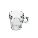 Jogo de 6 Xícaras de Café Lines Coffee Time em Vidro - 80ml