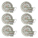 Jogo de 6 Xicaras de Chá com Píres Rosier 215ml