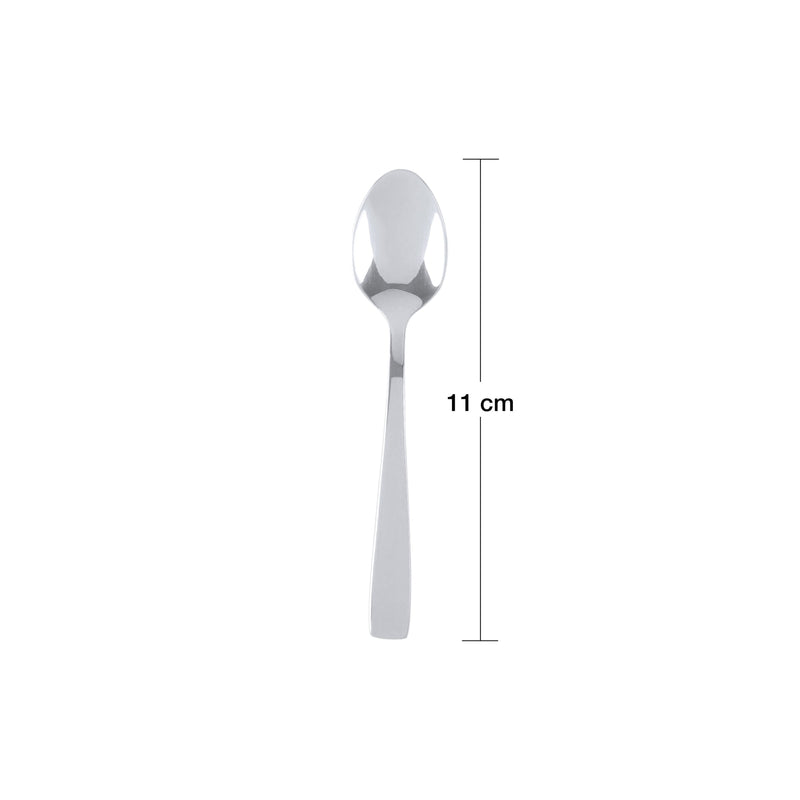 Jogo de Colheres para Café Aço Inox Pisa Cromado 6 Peças