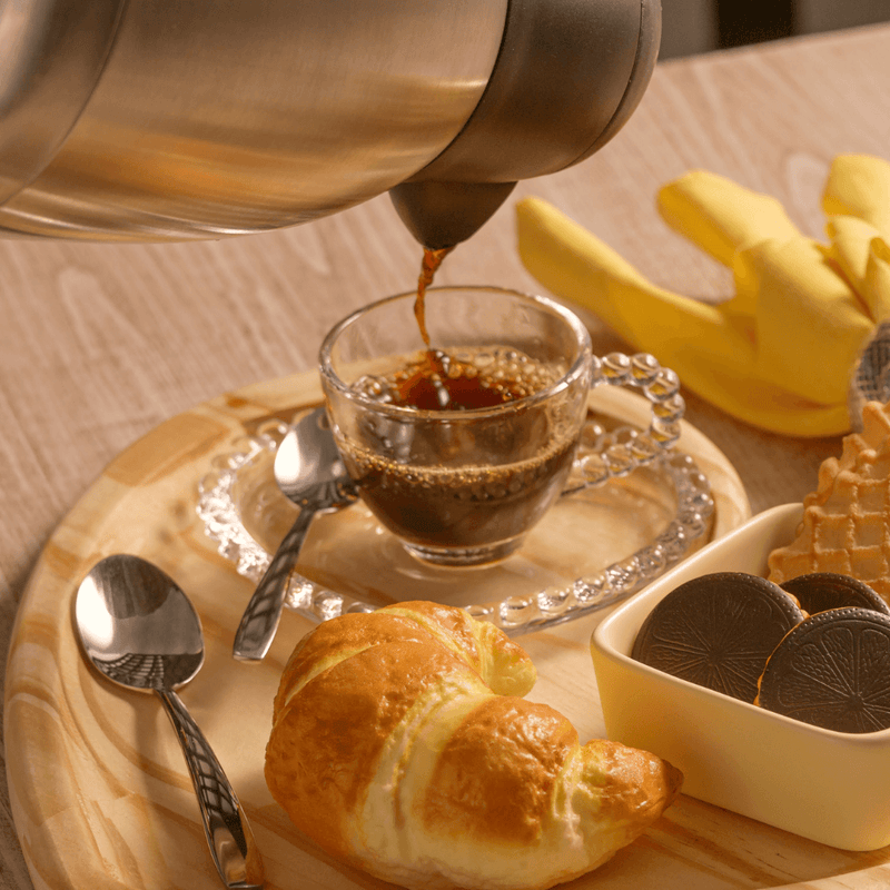 Jogo de Xícaras de Café Cristal Com Pires Coração Pearl 4 Peças - 85ml