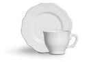 Jogo de Xícaras para Café com Pires Branco Algarve