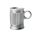 Jogo de Xicaras para Café em Cristal Cromada 85ml 6 Peças