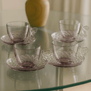 Jogo 4 Xicaras de Café com Pires Rainbow Bee 80ml