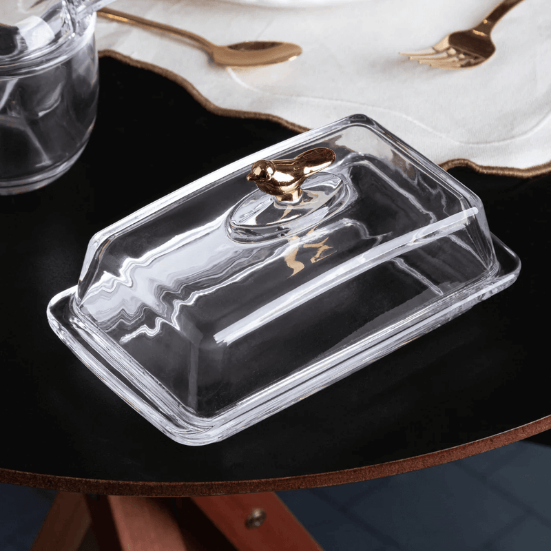 Kit para Mesa Posta de Café Linha Golden Bird 7 Peças