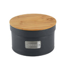 Lata Porta Condimentos Biscoito Matte Cookies Chumbo 3,5 Litros