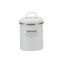 Lata Porta Condimentos Café Branco Copenhag Coffee 1 Litro 16,4cm x 11cm