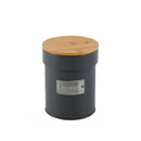 Lata Porta Condimentos Café Chumbo Matte Coffee 1 Litro 14,5cm x 11,2cm