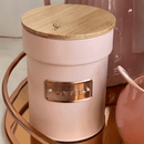 Lata Porta Condimentos Café Rosa e Rose Gold Matte Coffee 1 Litro 14,5cm x 11,2cm