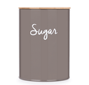 Lata Porta Mantimentos Para Açúcar Canister Cinza