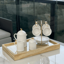 Leiteira Cerâmica Branca 180ml Colibri