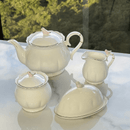 Açucareiro em Porcelana Birds Branco 300ml