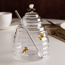 Açucareiro de Vidro com Colher e Tampa Lovely Bee Abelha 470ml