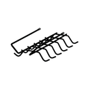 Organizador De Xícaras Para Armário De Encaixar Preto Fosco Linha Black