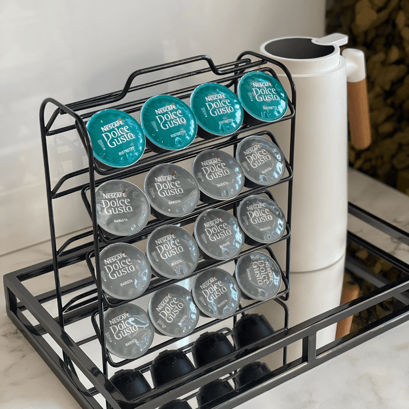 Organizador Porta Cápsulas Nespresso Preto Ônix