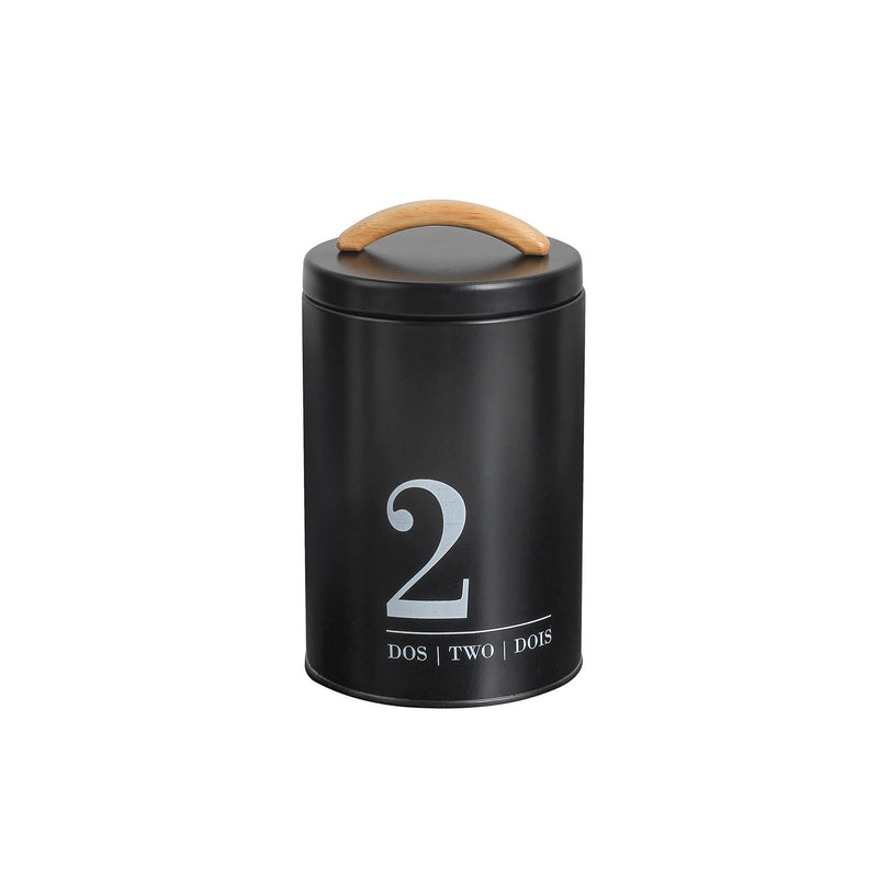 Porta Condimentos Metalla N2 Preto 1,3 Litros