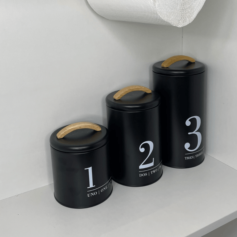 Porta Condimentos Metalla N2 Preto 1,3 Litros